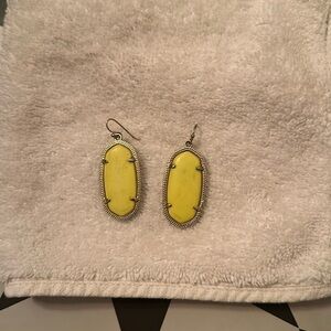 Bright yellow Kendra Scott Earrings - Used
